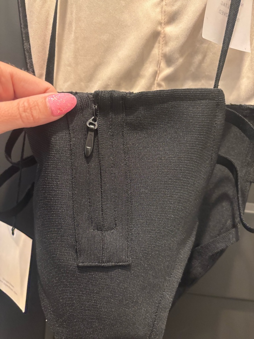 Superdown Lucinda Cut Out Bodysuit Midnight Black Small NWT Revolve Sequin  Tank - Picture 12 of 15